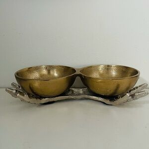 Skeleton hands candy bowl